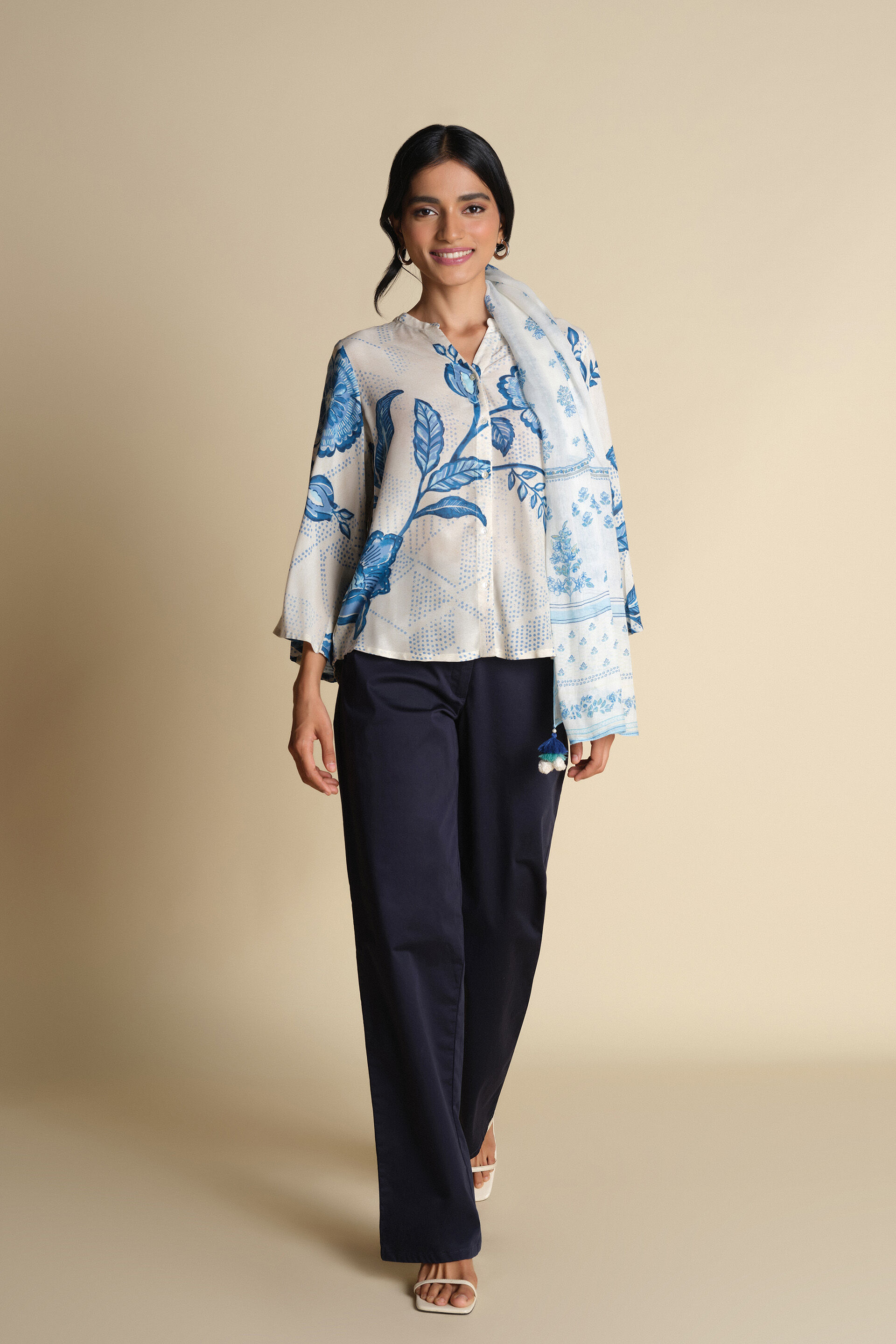 Subaha Top, Off White, image 3